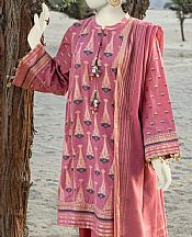 Junaid Jamshed Tea Pink Jacquard Suit (2 Pcs)- Pakistani Winter Dress
