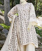 Junaid Jamshed Grey/Ivory Khaddar Suit- Pakistani Winter Clothing