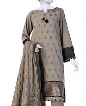 Junaid Jamshed Warm Grey Jacquard Suit- Pakistani Winter Clothing