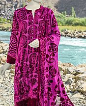 Junaid Jamshed Royal Fuchsia Palachi Suit- Pakistani Winter Clothing