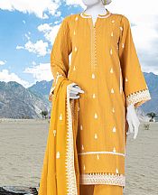 Junaid Jamshed Mustard Karandi Suit- Pakistani Winter Dress