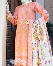 Salmon Pink Lawn Suit- Pakistani Lawn Dress