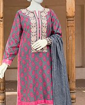 Junaid Jamshed Slate Grey Lawn Suit- Pakistani Lawn Dress