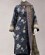 Blue Lawn Suit (2 Pcs)