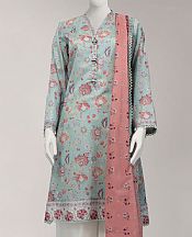 Mint Green Lawn Suit (2 Pcs)