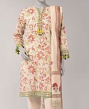 Peach Lawn Suit (2 Pcs)