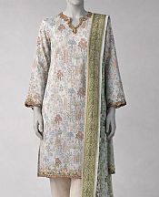 Grey Lawn Suit (2 Pcs)