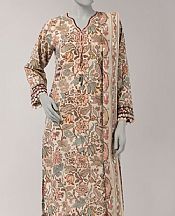 Grey/Peach Lawn Suit (2 Pcs)