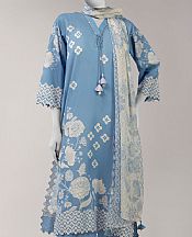 Baby Blue Lawn Suit (2 Pcs)