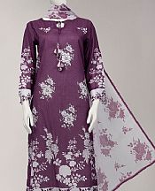 Junaid Jamshed Purple Lawn Suit (2 Pcs)- Pakistani Designer Lawn Suits