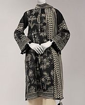 Junaid Jamshed Black Lawn Suit (2 Pcs)- Pakistani Designer Lawn Suits