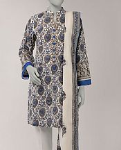 Junaid Jamshed Grey Lawn Suit (2 Pcs)- Pakistani Designer Lawn Suits