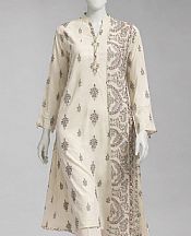 Junaid Jamshed Cream Lawn Suit (2 Pcs)- Pakistani Designer Lawn Suits