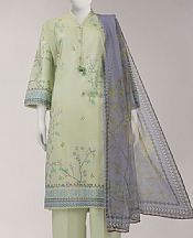 Junaid Jamshed Pistachio Green Lawn Suit (2 Pcs)- Pakistani Lawn Dress