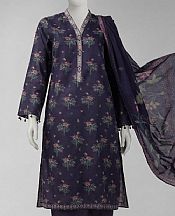 Junaid Jamshed Indigo Lawn Suit (2 Pcs)- Pakistani Designer Lawn Suits