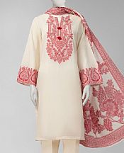 Junaid Jamshed Off-white Jacquard Suit (2 Pcs)- Pakistani Lawn Dress
