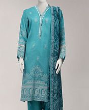 Turquoise Lawn Suit