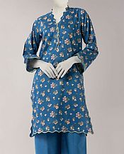 Blue Lawn Suit (2 Pcs)