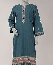 Teal Lawn Suit (2 Pcs)