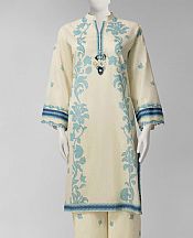 Cream Lawn Suit (2 Pcs)