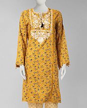 Golden Yellow Lawn Suit (2 Pcs)