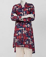 Wine/Blue Lawn Kurti