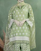Junaid Jamshed Sage Green Lawn Suit- Pakistani Lawn Dress