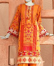 Orange Lawn Suit (2 pcs)