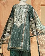 Junaid Jamshed Mineral Green Lawn Suit- Pakistani Lawn Dress