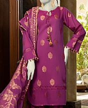 Junaid Jamshed Egg Plant Jacquard Suit- Pakistani Lawn Dress