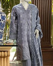 Junaid Jamshed Storm Grey Lawn Suit- Pakistani Designer Lawn Suits