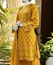 Junaid Jamshed Mustard Lawn Suit- Pakistani Lawn Dress