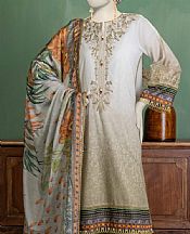 Junaid Jamshed Sage Lawn Suit- Pakistani Lawn Dress