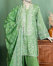 Junaid Jamshed Pastel Green Lawn Suit- Pakistani Lawn Dress
