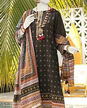 Junaid Jamshed Black Lawn Suit- Pakistani Designer Lawn Suits