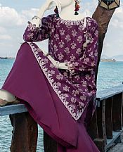 Junaid Jamshed Purple Lawn Kurti- Pakistani Designer Lawn Suits
