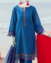 Junaid Jamshed Denim Blue Lawn Suit- Pakistani Designer Lawn Suits