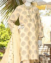 Junaid Jamshed Peach Yellow Jacquard Suit- Pakistani Designer Lawn Suits