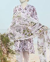 Junaid Jamshed Lavender Grey Lawn Suit- Pakistani Lawn Dress