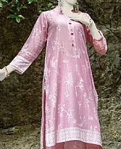 Junaid Jamshed Pink Lawn Suit (2 Pcs)