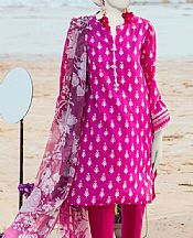 Junaid Jamshed Hot Pink Lawn Suit- Pakistani Designer Lawn Suits