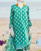 Junaid Jamshed Persian Green Lawn Suit- Pakistani Lawn Dress