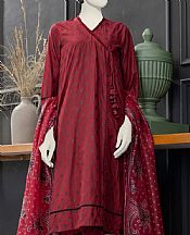 Junaid Jamshed Merlot Lawn Suit (2 Pcs)- Pakistani Lawn Dress