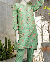 Junaid Jamshed Greyish Green Lawn Kurti- Pakistani Lawn Dress