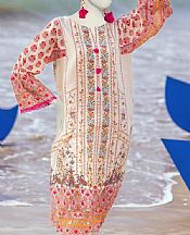 Junaid Jamshed Ivory Lawn Suit (2 Pcs)- Pakistani Lawn Dress