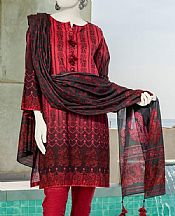 Junaid Jamshed Cardinal Lawn Suit (2 Pcs)- Pakistani Designer Lawn Suits