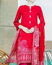 Junaid Jamshed Hot Pink Lawn Suit (2 Pcs)- Pakistani Designer Lawn Suits