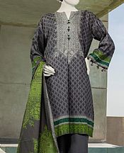 Junaid Jamshed Grey Lawn Suit (2 Pcs)- Pakistani Designer Lawn Suits