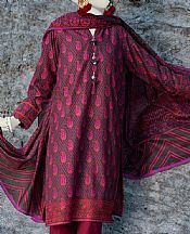 Junaid Jamshed Vampire Grey Lawn Suit (2 Pcs)- Pakistani Designer Lawn Suits