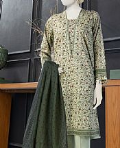 Junaid Jamshed Pixie Green Lawn Suit- Pakistani Lawn Dress